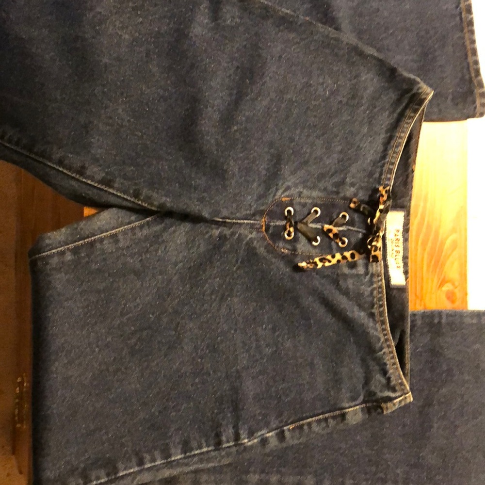 Paris blues lace up jeans size 3